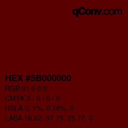 Color code: HEX #5B000000 | qconv.com