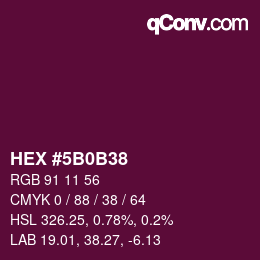 Color code: HEX #5B0B38 | qconv.com