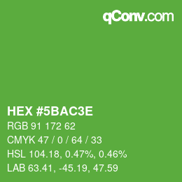 Color code: HEX #5BAC3E | qconv.com