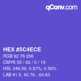 Color code: HEX #5C4ECE | qconv.com