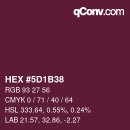 カラーコード: HEX #5D1B38 | qconv.com