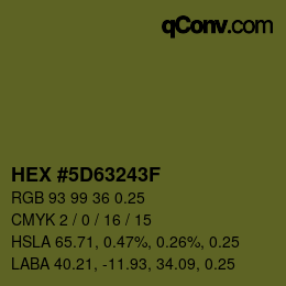 Código de color: HEX #5D63243F | qconv.com