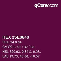 Color code: HEX #5E0840 | qconv.com