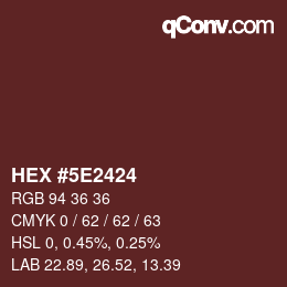 Color code: HEX #5E2424 | qconv.com