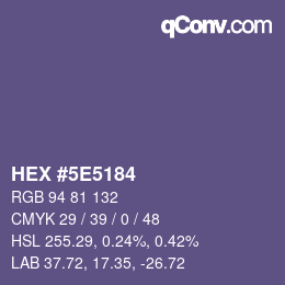 Color code: HEX #5E5184 | qconv.com