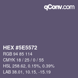 Color code: HEX #5E5572 | qconv.com