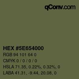 Color code: HEX #5E654000 | qconv.com