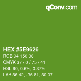 Color code: HEX #5E9626 | qconv.com