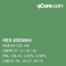 Color code: HEX #5E9664 | qconv.com