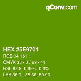 Color code: HEX #5E9701 | qconv.com