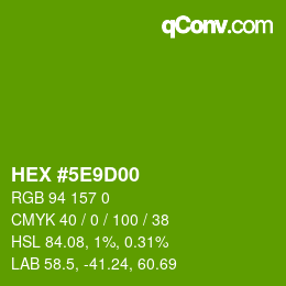 Color code: HEX #5E9D00 | qconv.com