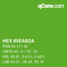 Color code: HEX #5EAB2A | qconv.com