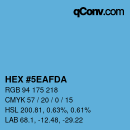 Color code: HEX #5EAFDA | qconv.com