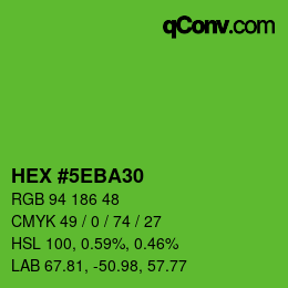 Color code: HEX #5EBA30 | qconv.com