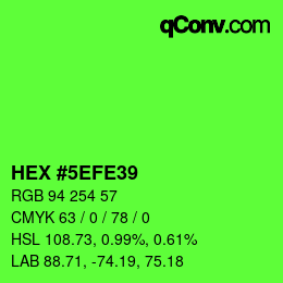 Color code: HEX #5EFE39 | qconv.com