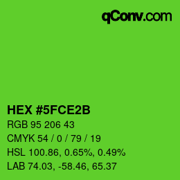 Color code: HEX #5FCE2B | qconv.com