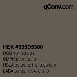 Color code: HEX #655D5300 | qconv.com