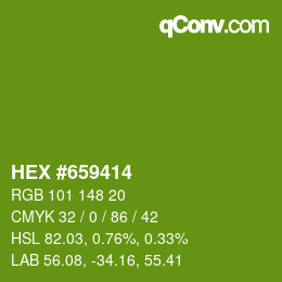 Color code: HEX #659414 | qconv.com