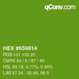 Color code: HEX #659814 | qconv.com