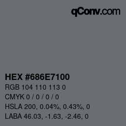 Color code: HEX #686E7100 | qconv.com