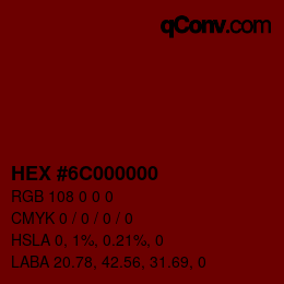 Color code: HEX #6C000000 | qconv.com