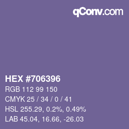 Color code: HEX #706396 | qconv.com