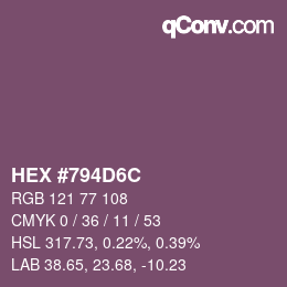 Código de color: HEX #794D6C | qconv.com