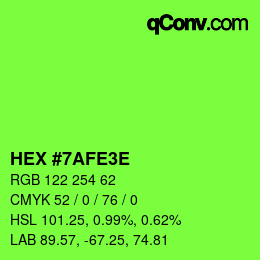 Color code: HEX #7AFE3E | qconv.com