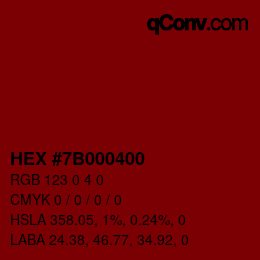 Color code: HEX #7B000400 | qconv.com