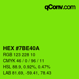 Color code: HEX #7BE40A | qconv.com