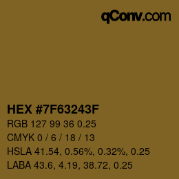 Color code: HEX #7F63243F | qconv.com