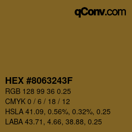 カラーコード: HEX #8063243F | qconv.com