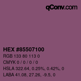 Farbcode: HEX #85507100 | qconv.com