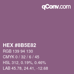 Color code: HEX #8B5E82 | qconv.com