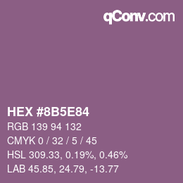 Color code: HEX #8B5E84 | qconv.com