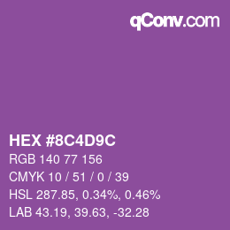 Farbcode: HEX #8C4D9C | qconv.com