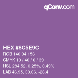 Código de color: HEX #8C5E9C | qconv.com