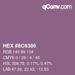 Color code: HEX #8C6386 | qconv.com