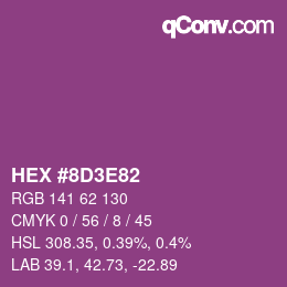 Color code: HEX #8D3E82 | qconv.com