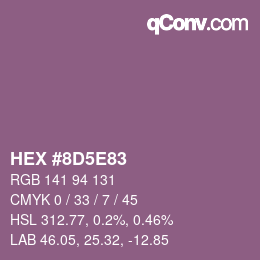 Color code: HEX #8D5E83 | qconv.com