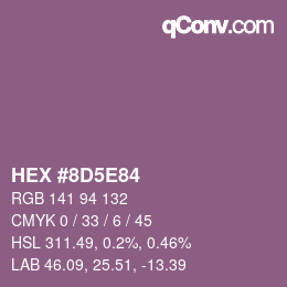 Color code: HEX #8D5E84 | qconv.com