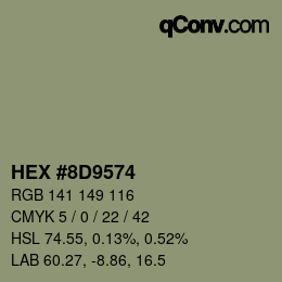 Color code: HEX #8D9574 | qconv.com