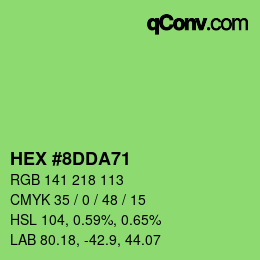 Color code: HEX #8DDA71 | qconv.com
