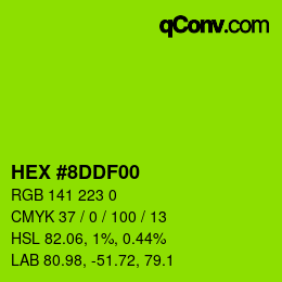 Color code: HEX #8DDF00 | qconv.com