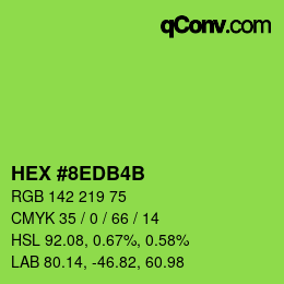Código de color: HEX #8EDB4B | qconv.com