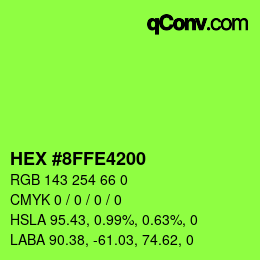 Color code: HEX #8FFE4200 | qconv.com