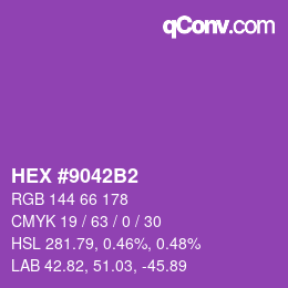Color code: HEX #9042B2 | qconv.com
