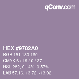 Color code: HEX #9782A0 | qconv.com