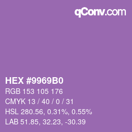 Color code: HEX #9969B0 | qconv.com