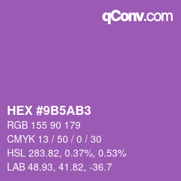 Color code: HEX #9B5AB3 | qconv.com